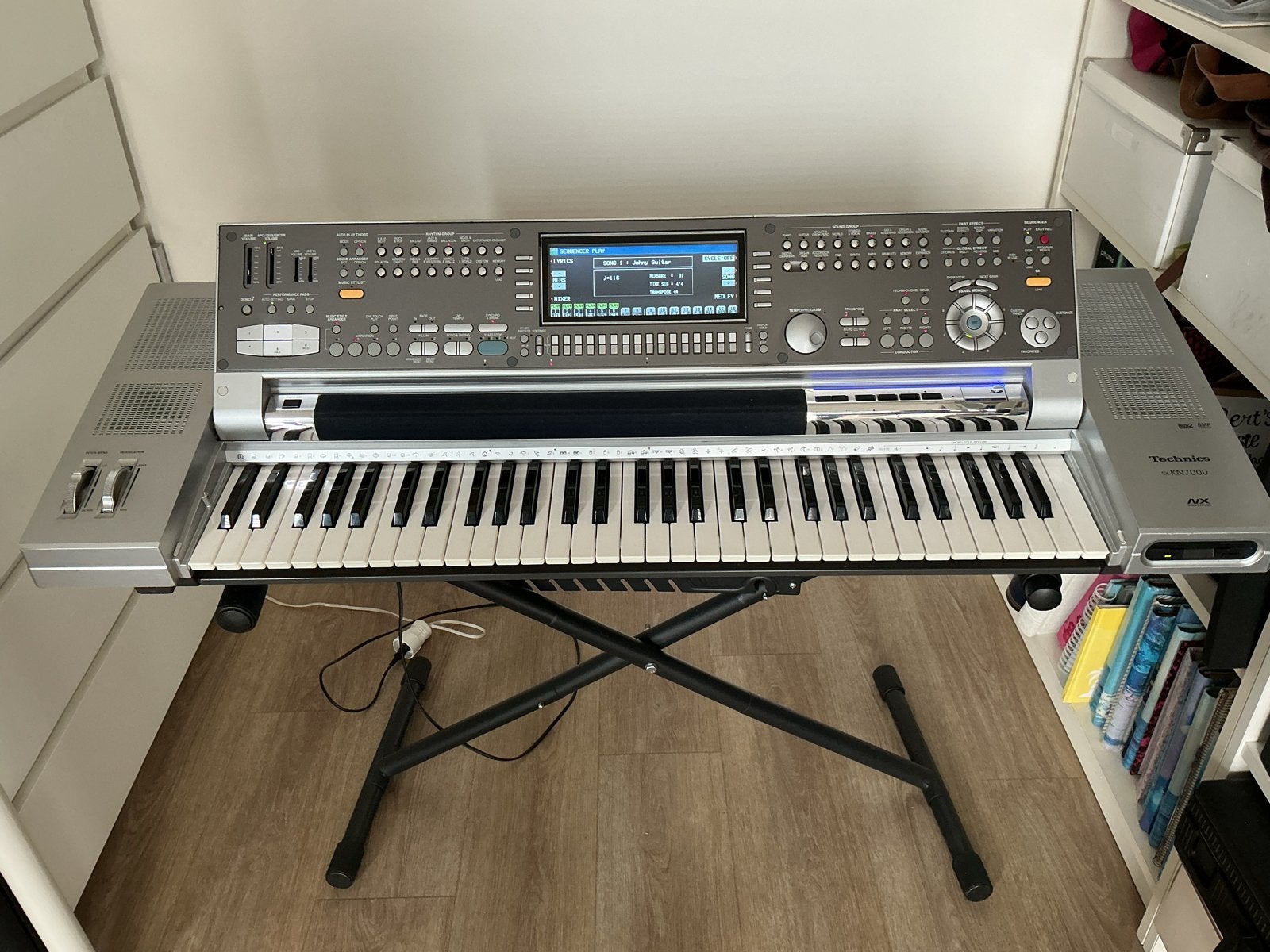 Technics SX-KN7000 Keyboard met standaard, Muziek en Instrumenten, Keyboards, Ophalen, Met standaard, Technics, 61 toetsen