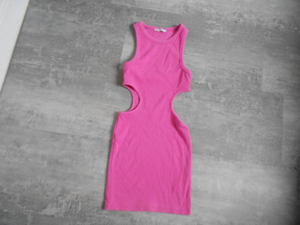 Zara zomerse roze jurk, maat S., Kleding | Dames, Verzenden, Zara, Zo goed als nieuw, Roze