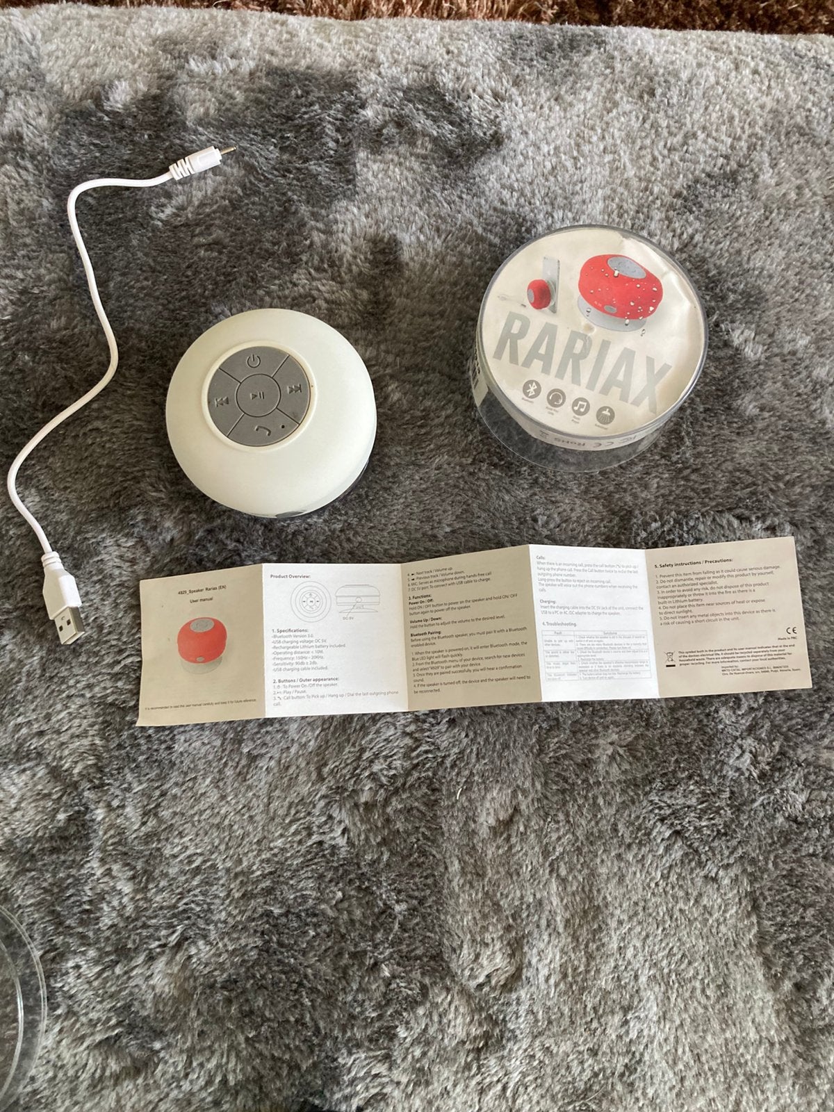 Bluetooth speaker met zuignap met snoer maar geen lader, Overige merken, Ophalen of Verzenden, Zo goed als nieuw, Draagbare speaker