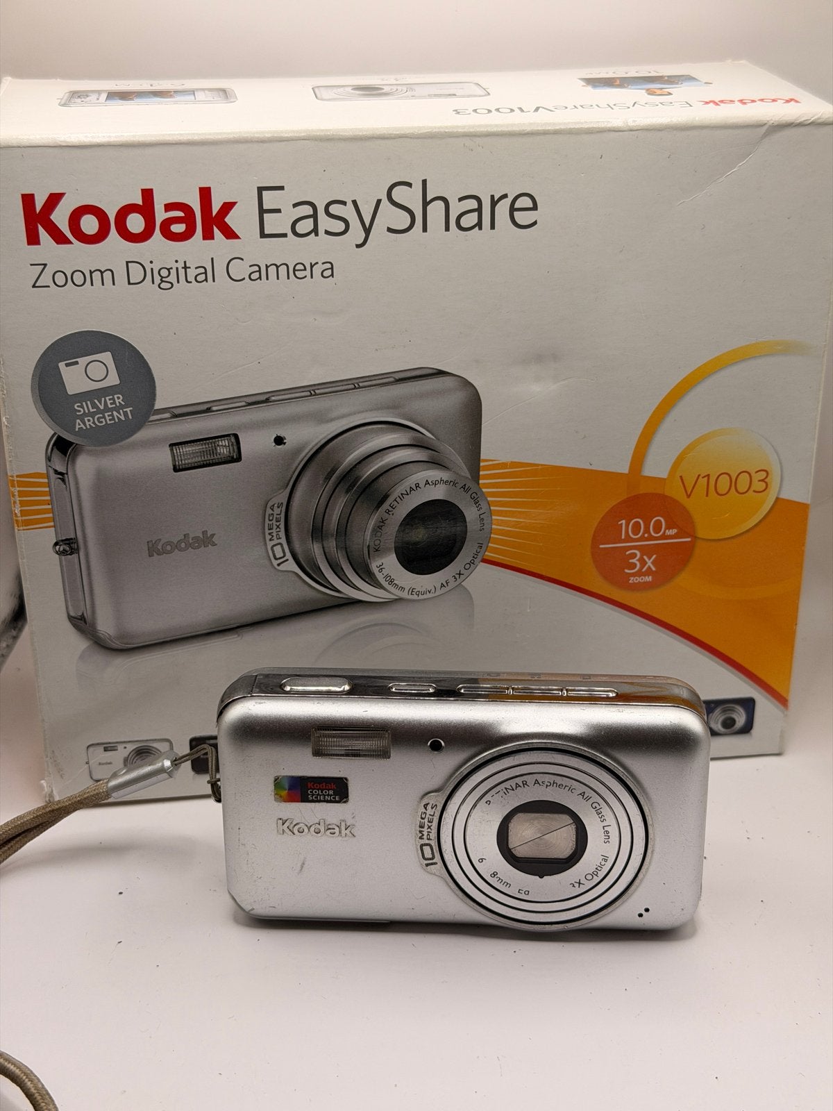 Kodak EasyShare V1003 Digitale camera (Y2K !), Ingebouwde flitser, Gebruikt, Ophalen of Verzenden, Minder dan 4 keer