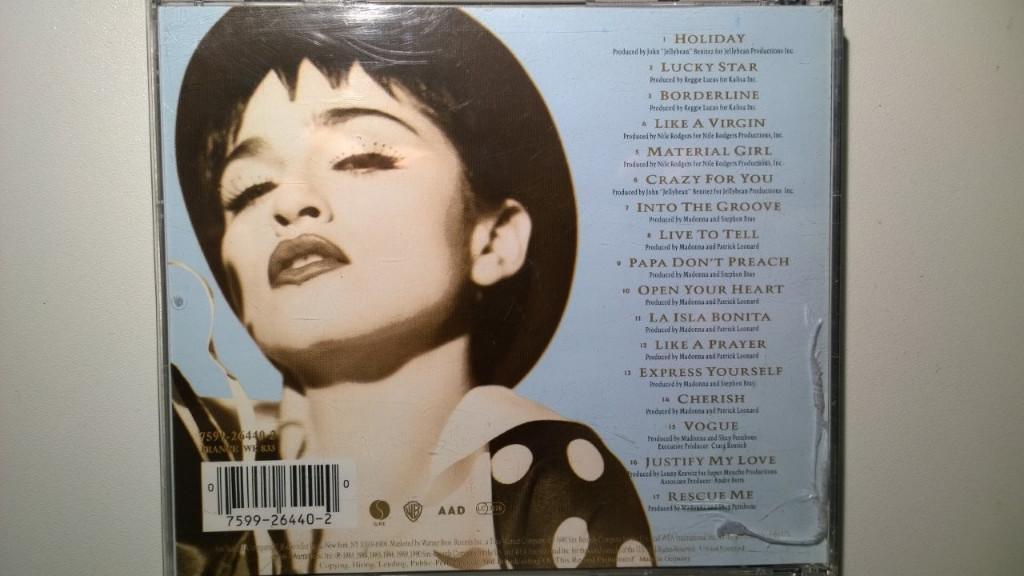 Madonna - The Immaculate Collection, Cd's en Dvd's, Ophalen of Verzenden, 1980 - 1989, Zo goed als nieuw