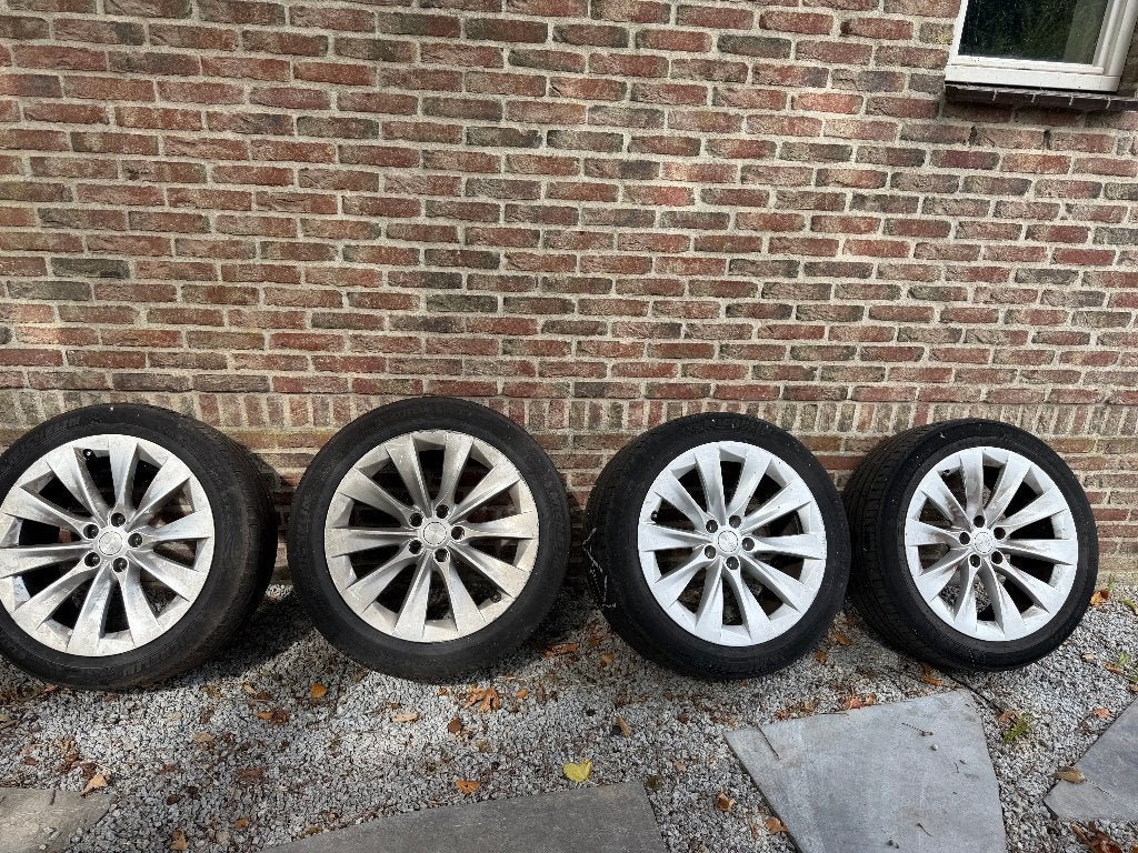 Tesla model x rims velgen wheels OEM Originele 20", Auto-onderdelen, Banden en Velgen, Ophalen, Gebruikt, 255 mm, Velg(en)