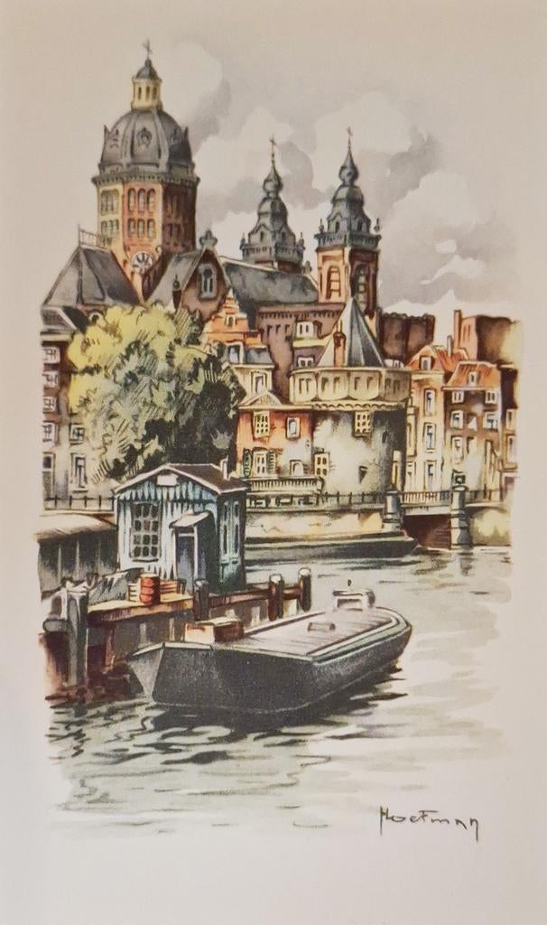 Amsterdam - Prins Hendrikkade - A.M. Hoefman, Ophalen of Verzenden, Ongelopen, Noord-Holland