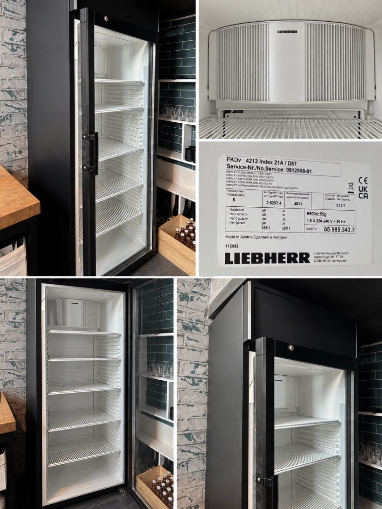 Liebherr FKDv 4213 Blackline Display koelkast – 403L, Zonder vriesvak, 200 liter of meer, 60 cm of meer, Zo goed als nieuw