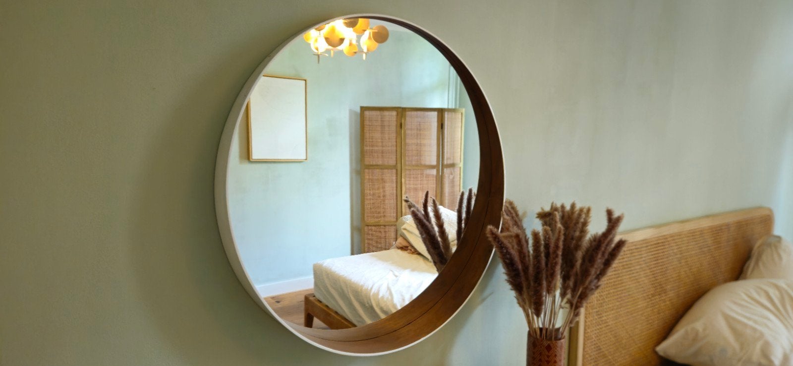 Ikea Stockholm spiegel 80cm, wit handgeschilderd, Huis en Inrichting, Woonaccessoires | Spiegels, Gebruikt, 75 tot 100 cm, Minder dan 100 cm