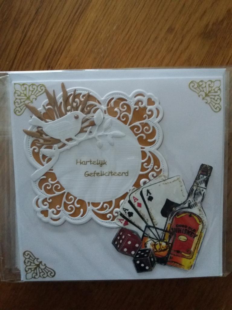 3D Hartelijk Gefeliciteerd kaartje no. 2444, Ophalen of Verzenden, Nieuw, Fantasie