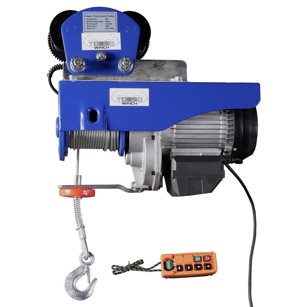 TORSO elektrische takel + loopkat 1000Kg draadloze bediening, ., Nieuw, Ophalen of Verzenden, .