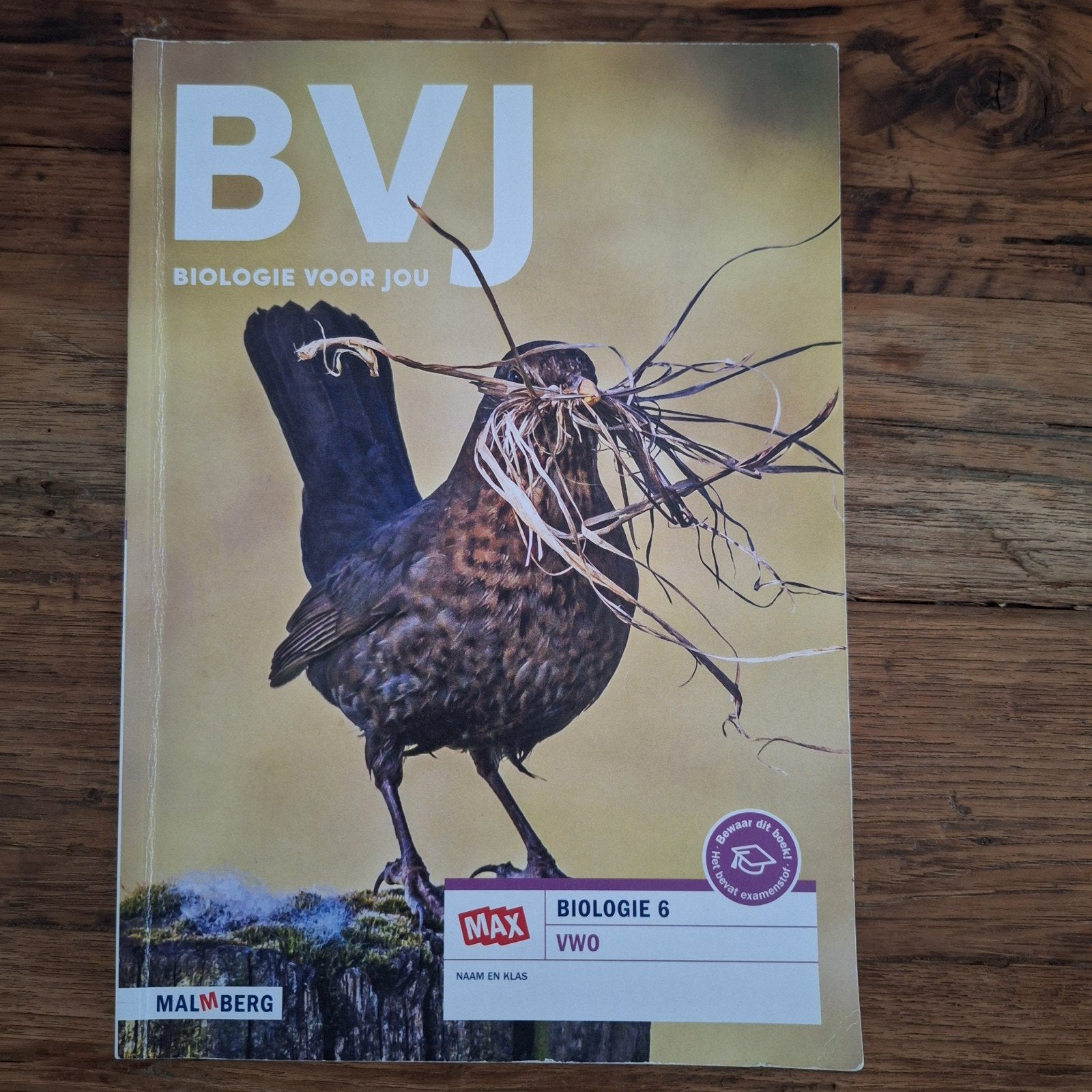 BVJ Biologie 6 VWO - Malmberg, Boeken, Schoolboeken, VWO, Biologie, Ophalen of Verzenden, Zo goed als nieuw