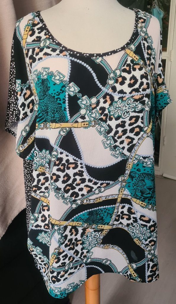 Zgn. dames t-shirt, maat 50, grijs, ect., Kleding | Dames, T-shirts, Overige kleuren, Maat 46/48 (XL) of groter, Ophalen of Verzenden