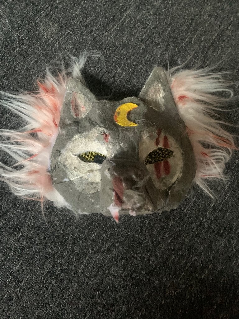 Therian mask, Hobby en Vrije tijd, Knutselen, Ophalen of Verzenden, Nieuw, Handgemaakt, Knutselwerk