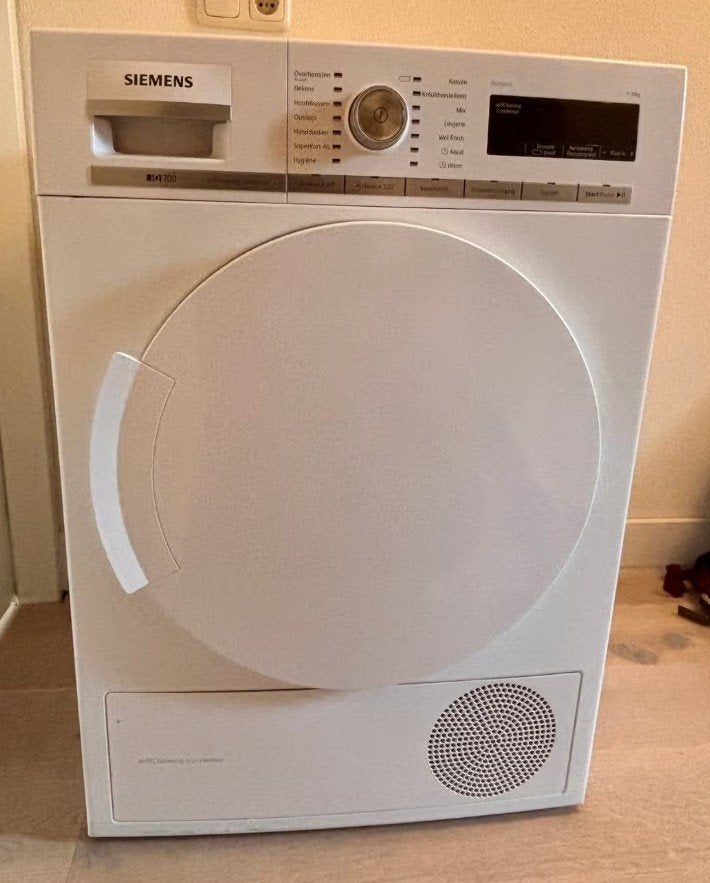 Siemens Warmtepomp Droger iQ700  - 9 KG, Ophalen, Gebruikt, Overige typen, 8 tot 10 kg
