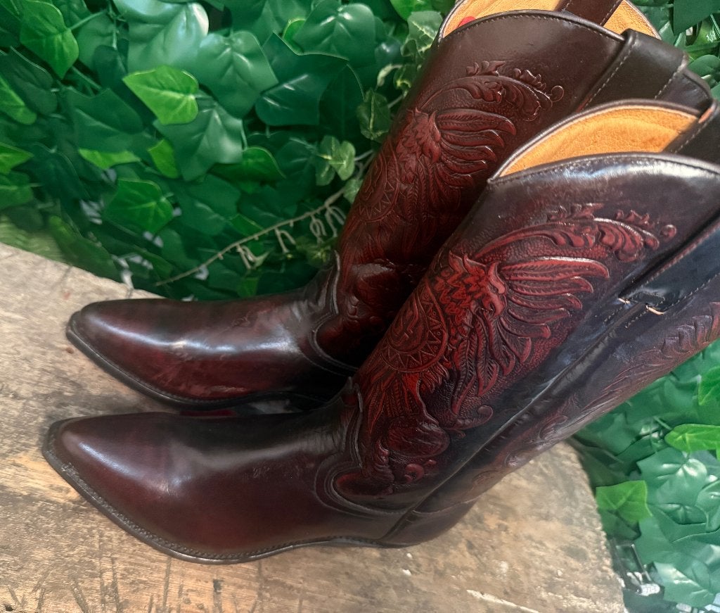 geweldig mooie vintage retro laarzen van Sendra maat 41, Sendra, Bruin, Boots, Nieuw