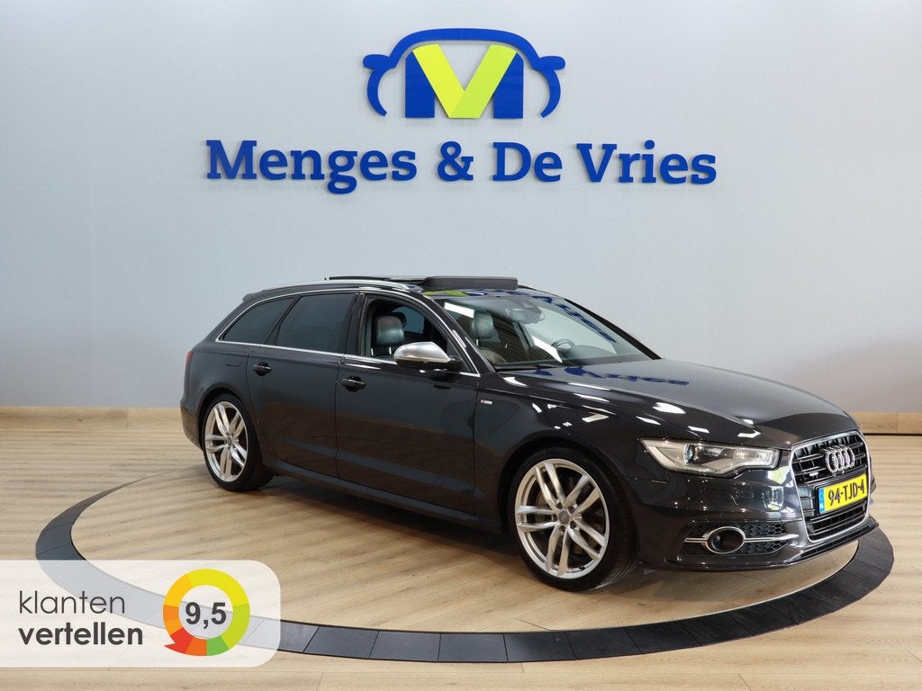 Audi A6 Avant 3.0 TFSI quattro Pro Line Plus Airco ECC | Pan, Automaat, Zwart, 2995 cc, Leder en Stof