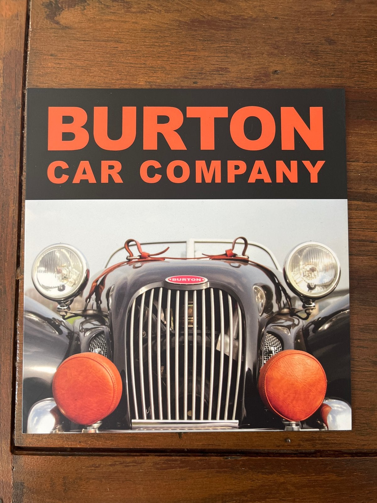 Burton Car Company brochure - Zo goed als nieuw, Ophalen of Verzenden, Zo goed als nieuw, Overige merken