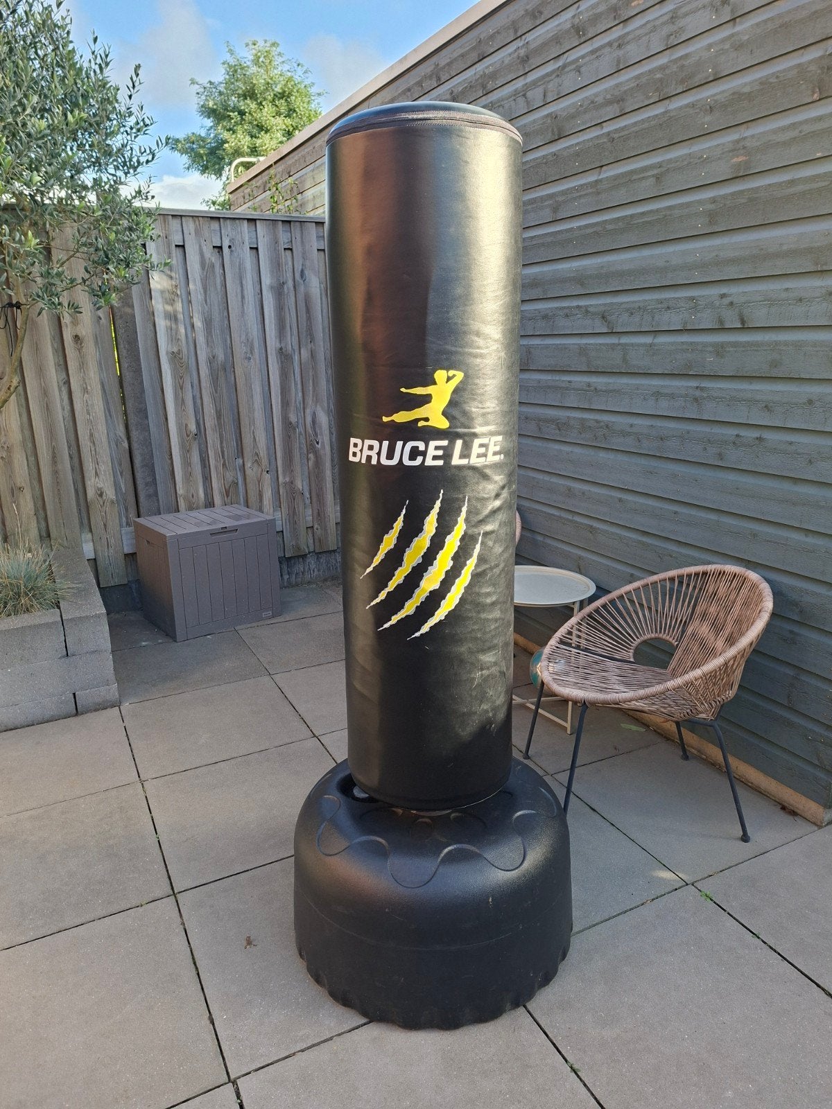 Bruce Lee staande bokszak, Sport en Fitness, Ophalen, Gebruikt, Bokszak