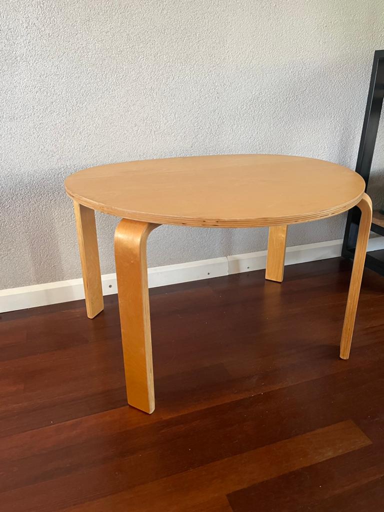 Vintage IKEA Design Salontafel Alvar Aalto, Ophalen, Rechthoekig, Minder dan 50 cm