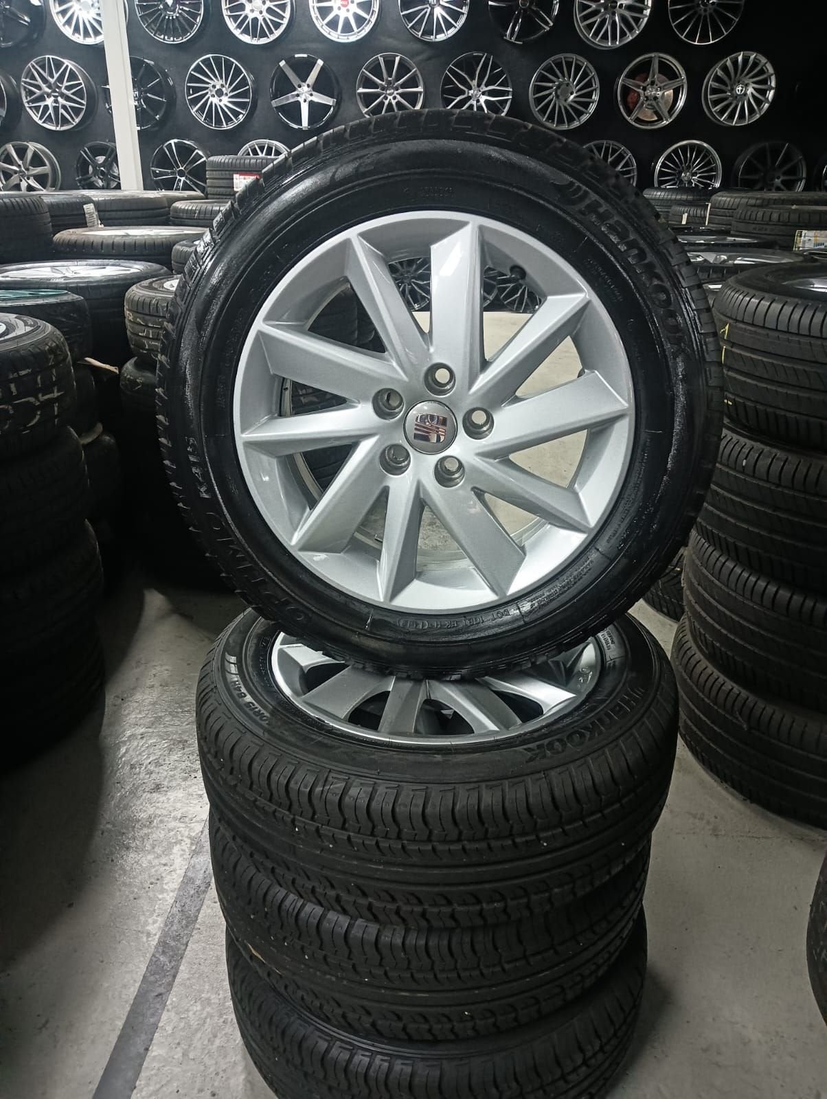 Seat Ibiza lichtmetaal velgen 15"inch 5x100, Auto-onderdelen, Banden en Velgen, Gebruikt, -, -, Banden en Velgen