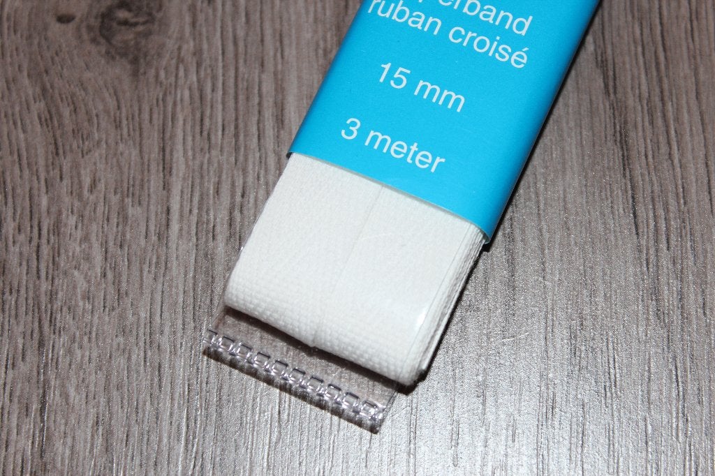 Keperband - wit 15mm / 3m #2437, Ophalen of Verzenden, Nieuw, Lint, Band of Elastiek
