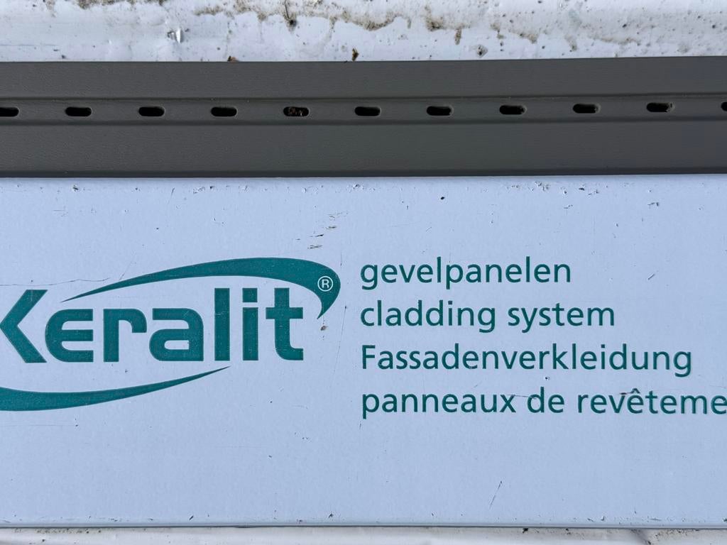 2x 6m Keralit Sponningdeel 143 - Grijs, Ophalen, Kunststof, Overige typen, Nieuw