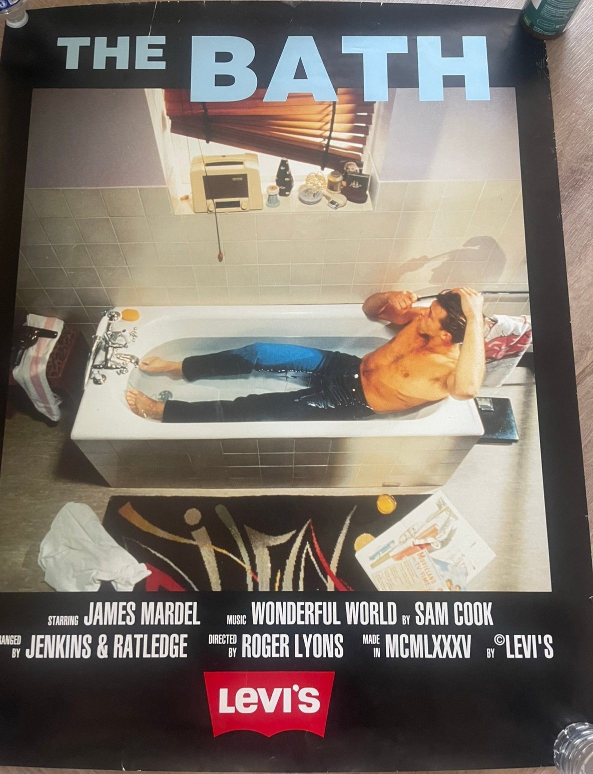 Levi’s , lee , wrangler , lois vintage reclame posters, Ophalen of Verzenden, Zo goed als nieuw, A1 t/m A3, Film en Tv