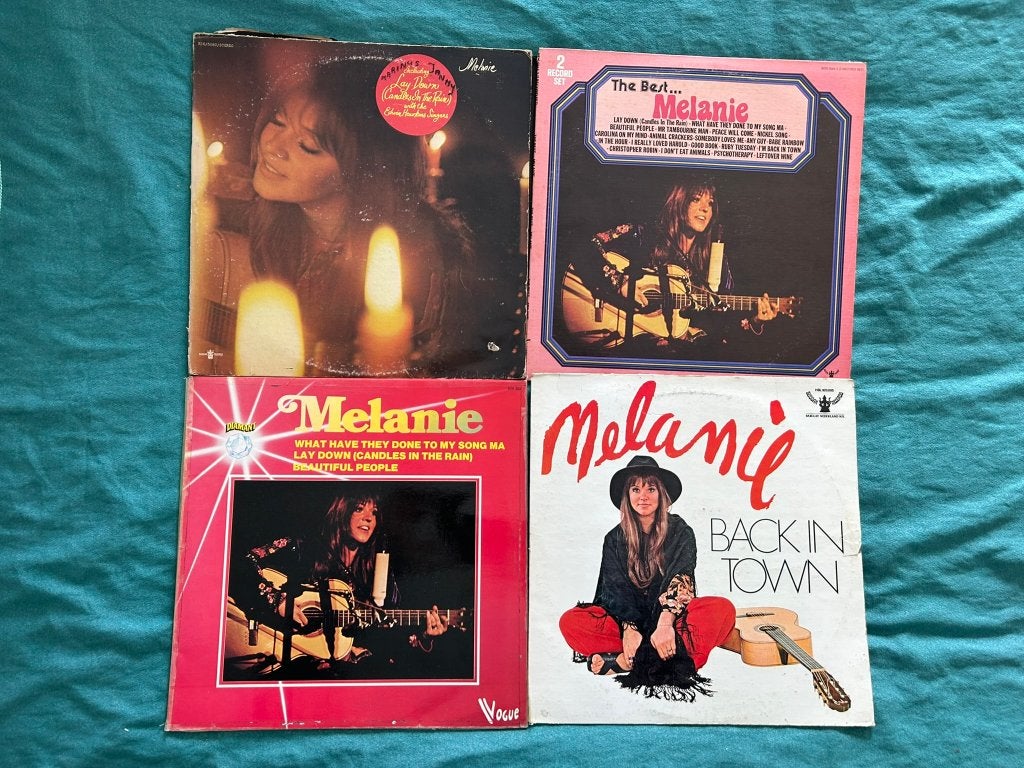 4 LP's Melanie (ook per stuk te koop), LP, Gebruikt, Pop, Ophalen of Verzenden