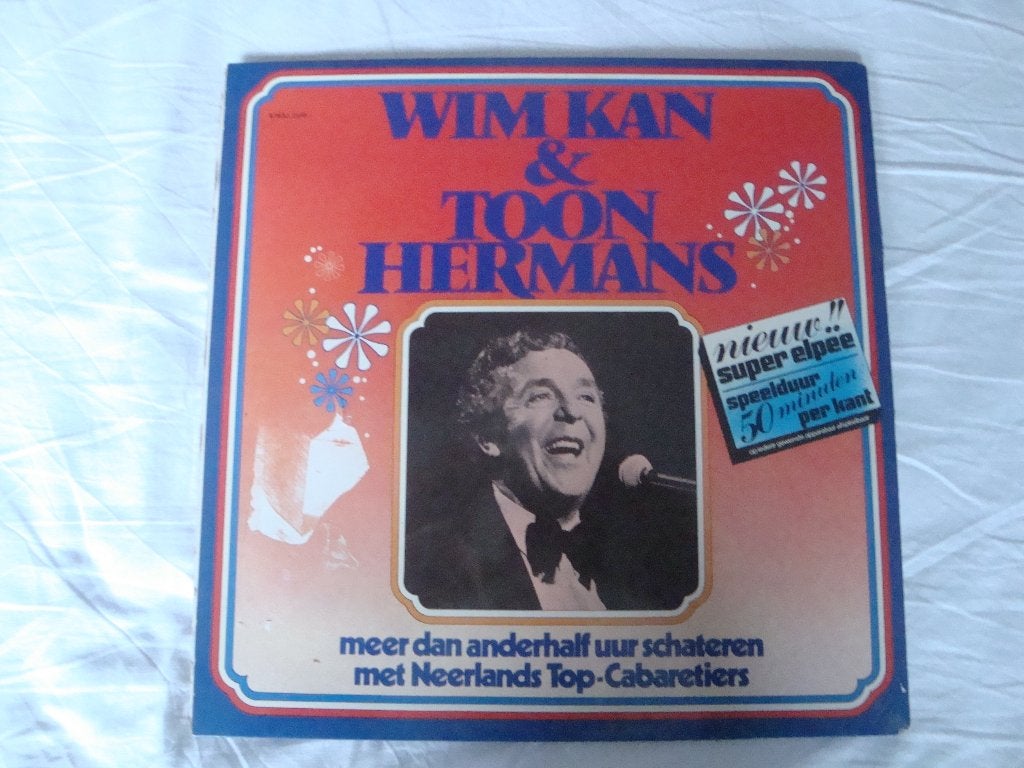 LP cabaret Wim Kan en Toon Hermans. Conferences., LP, Gebruikt, Ophalen of Verzenden, Beschermende buitenhoes