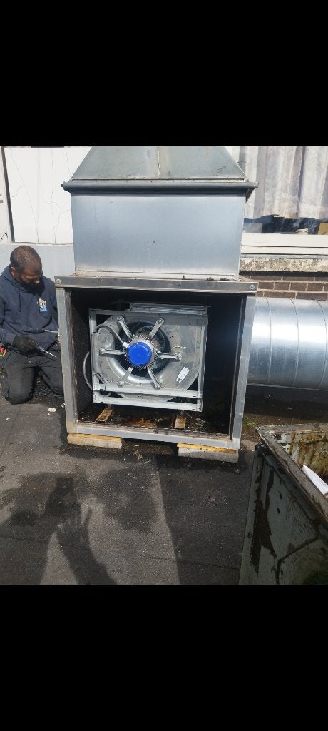 afzuigventilator, Doe-het-zelf en Verbouw, Ventilatie en Afzuiging, Ophalen, Gebruikt, Afzuiger