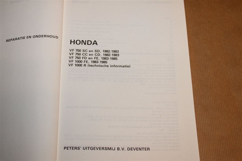 Honda VF750 & VF1000 — Reparatie & Onderhoud [1982-1985], Ophalen of Verzenden, Honda