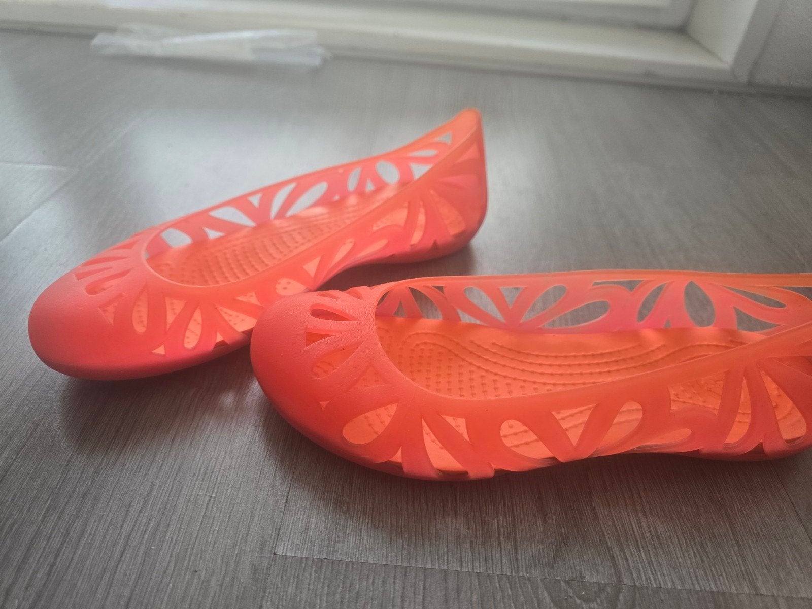 zomer crocs ballerina w 7 (37-38), Ophalen, Zo goed als nieuw, Oranje