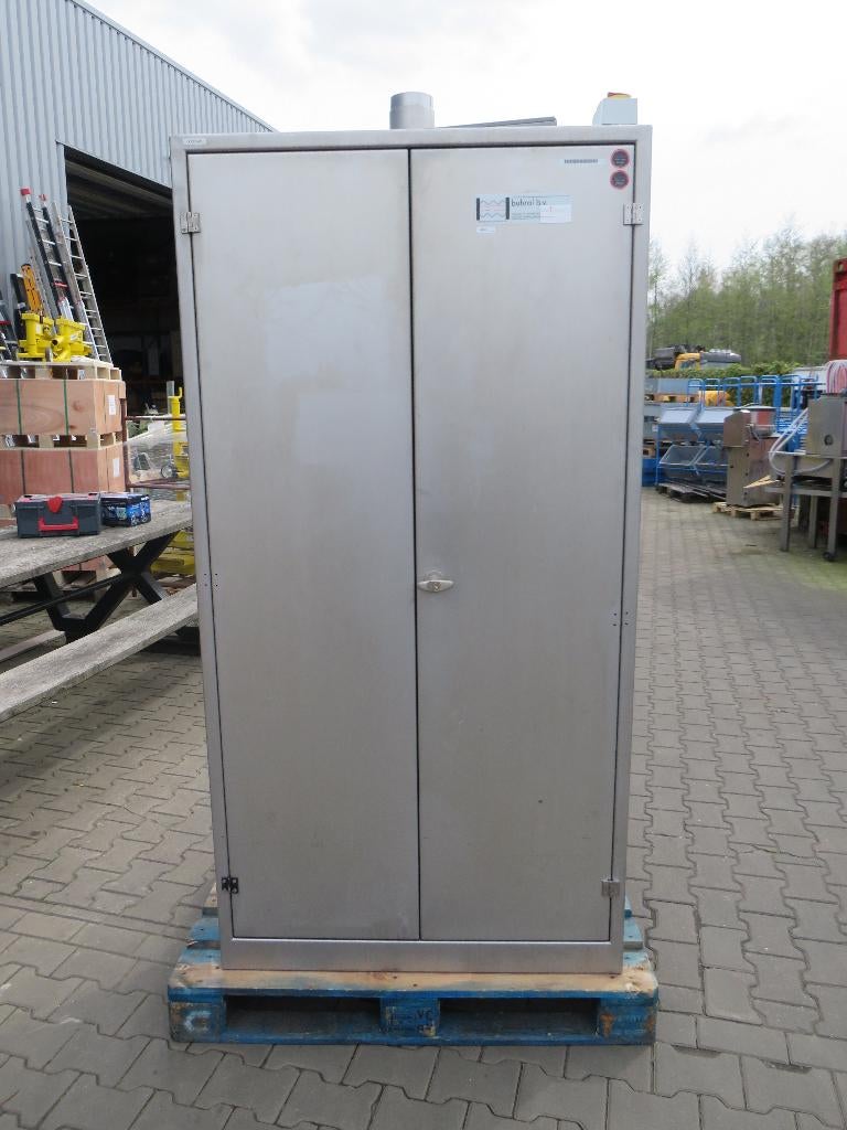 rvs uitlekkast druipkast droogkast met afzuiging, Gebruikt, Uitlekkast, Zandhaarweg, Ophalen of Verzenden