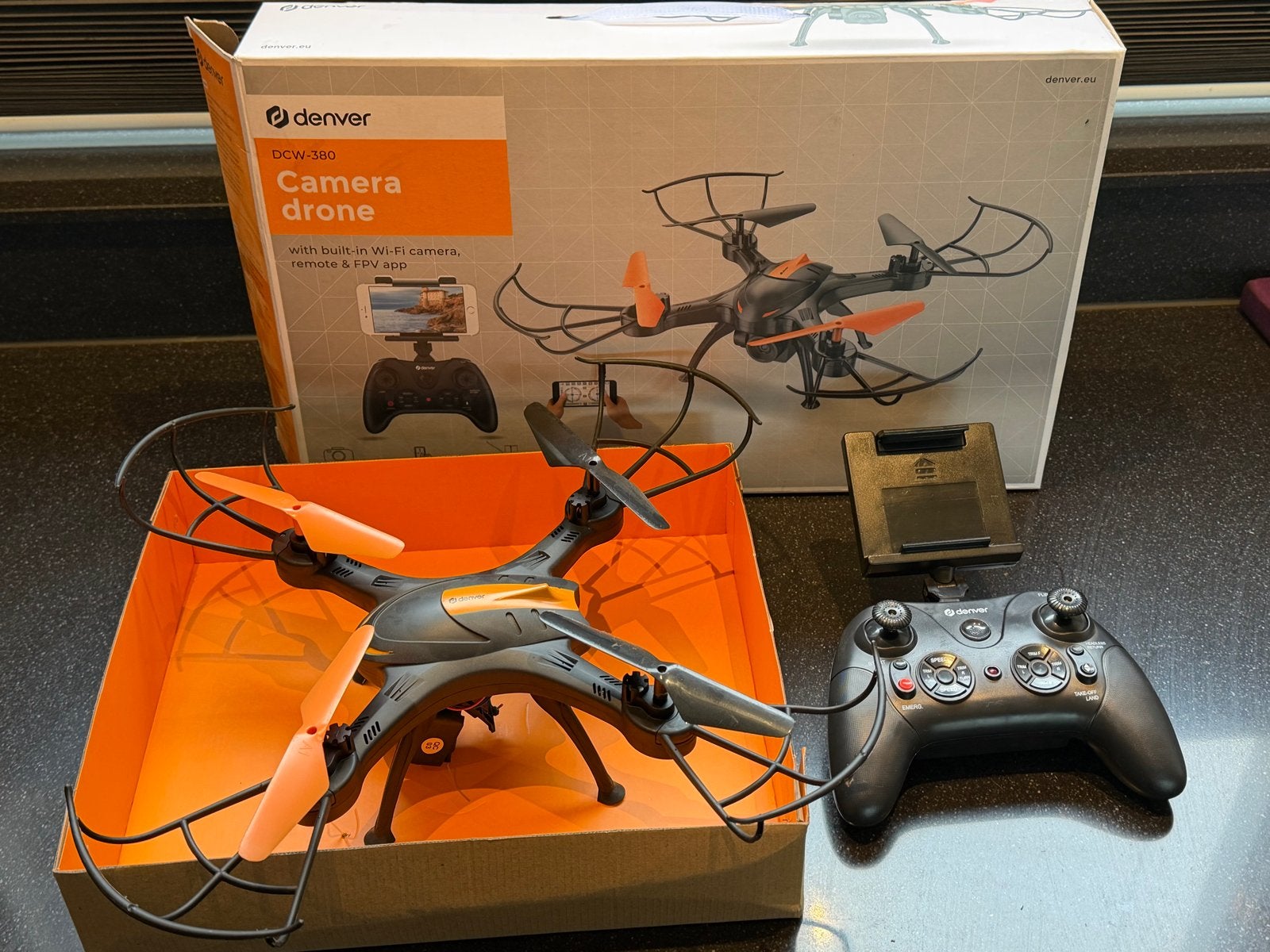 Denver DCW-380 Cameradrone met FPV en Altitude Hold, Gebruikt, Overige merken, Minder dan 100 meter, Ophalen of Verzenden