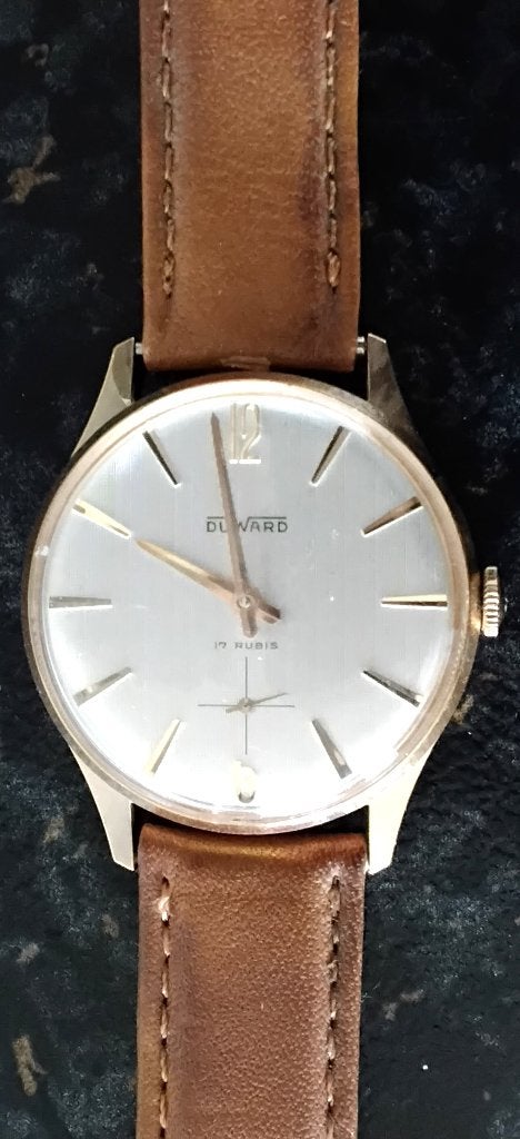 HORLOGE DUWARD AUTOMAAT., Overige merken, Staal, Met bandje, Polshorloge