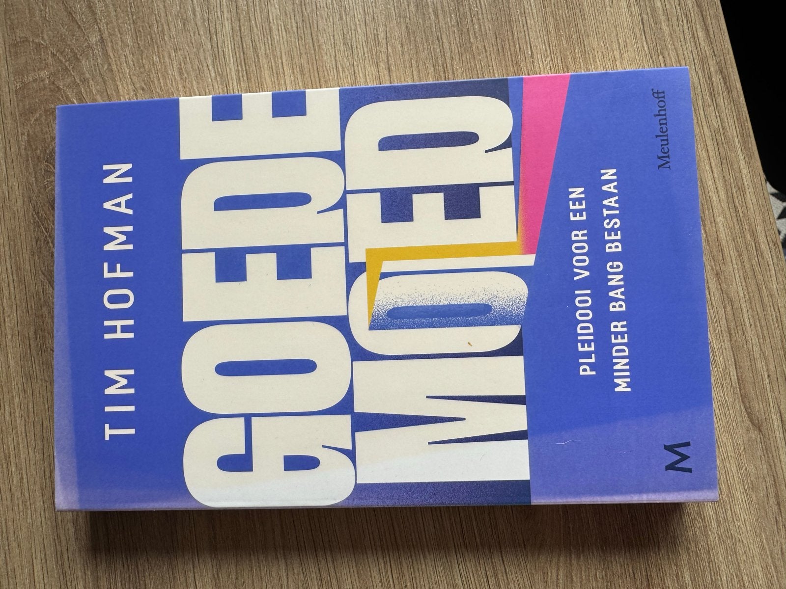 Boek: Goede Moed - Tim Hofman (Pleitdooi voor een minder ban, Ophalen of Verzenden, Zo goed als nieuw