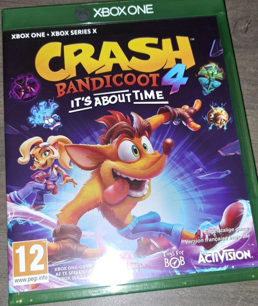 Crash bandicoot 4 it's about time xbox one z.g.a.n., 1 speler, Ophalen of Verzenden, Zo goed als nieuw, Platform