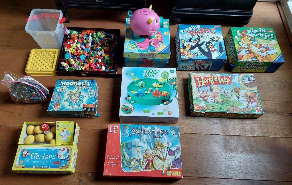 Partij leuke bordspellen en ander spelletjes, Hobby en Vrije tijd, Gezelschapsspellen | Bordspellen, Gebruikt, Drie of vier spelers