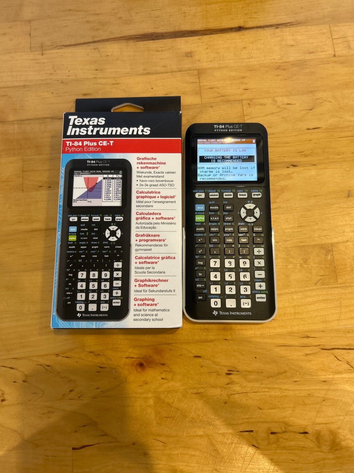 Grafische rekenmachine TI-84 plus Ce-t editie python editie, Ophalen of Verzenden, Grafische rekenmachine