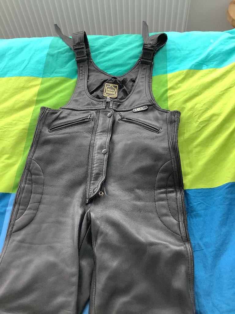 Leren tuinbroek motorpak dames, Motoren, Overige typen, Dames, Tweedehands, Ophalen