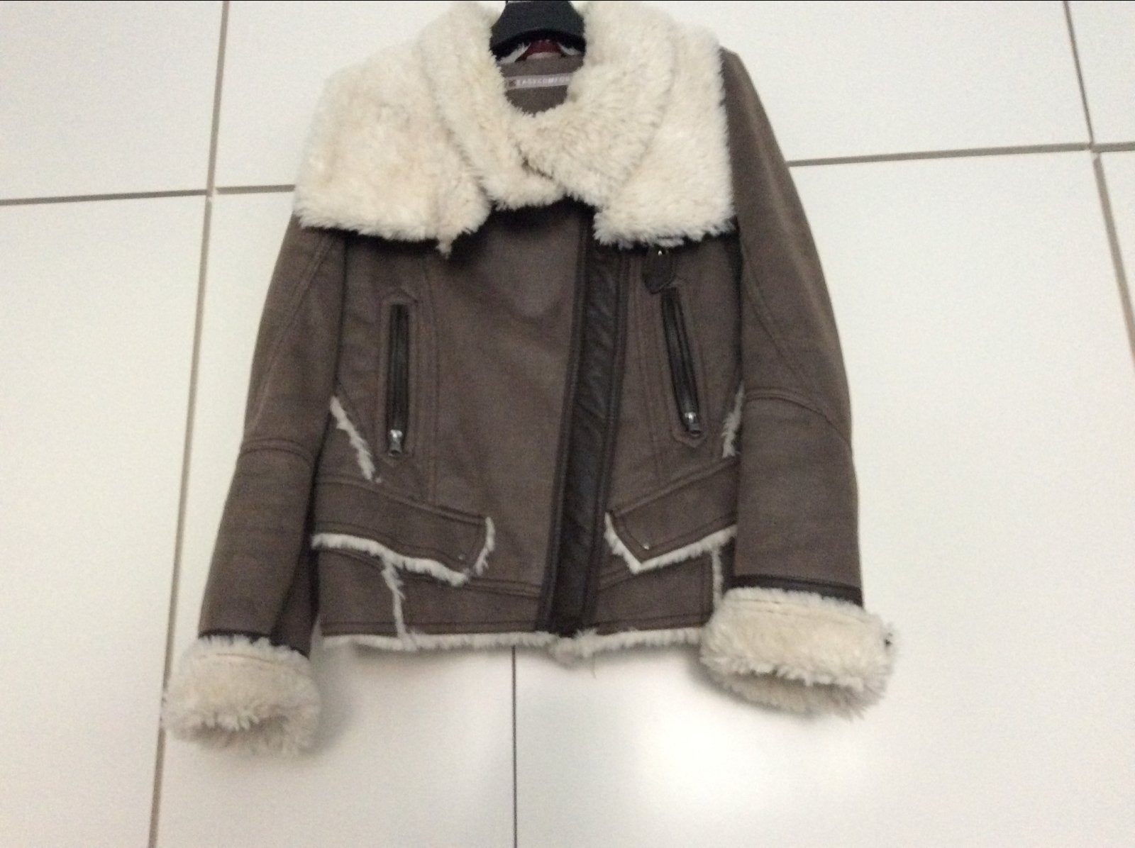 Easycomfort winterjas met teddy voering - Maat M, Ophalen of Verzenden, Zo goed als nieuw, Maat 38/40 (M), Bruin