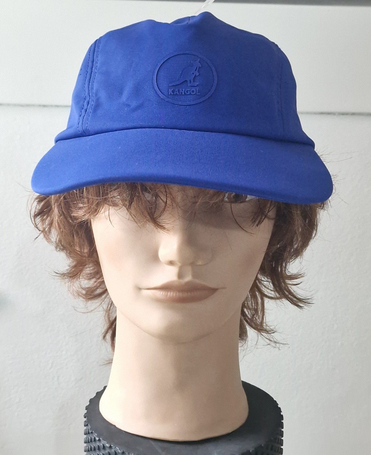 Kangol Long Bill Baseball Cap - Blauw, Ophalen, Nieuw, Kangol, Pet