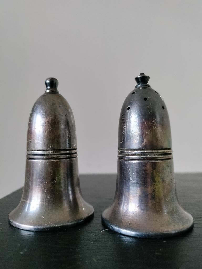 Sheffield peper en zoutstel, Antiek en Kunst, Antiek | Tin, Ophalen of Verzenden