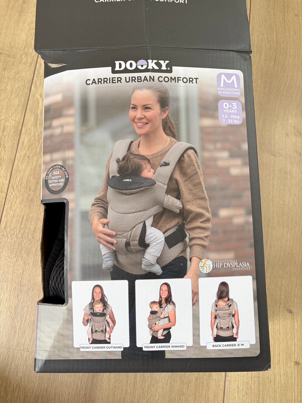 Dooky Carrier Urban Comfort Draagzak - Ergonomisch & Comfort, Kinderen en Baby's, Zo goed als nieuw, Buik, Rug of Zij, Draagzak