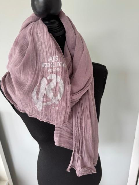 Nieuwe katoenen lila sjaal van IKKS., IKKS, Maat 46/48 (XL) of groter, Nieuw, Ophalen of Verzenden