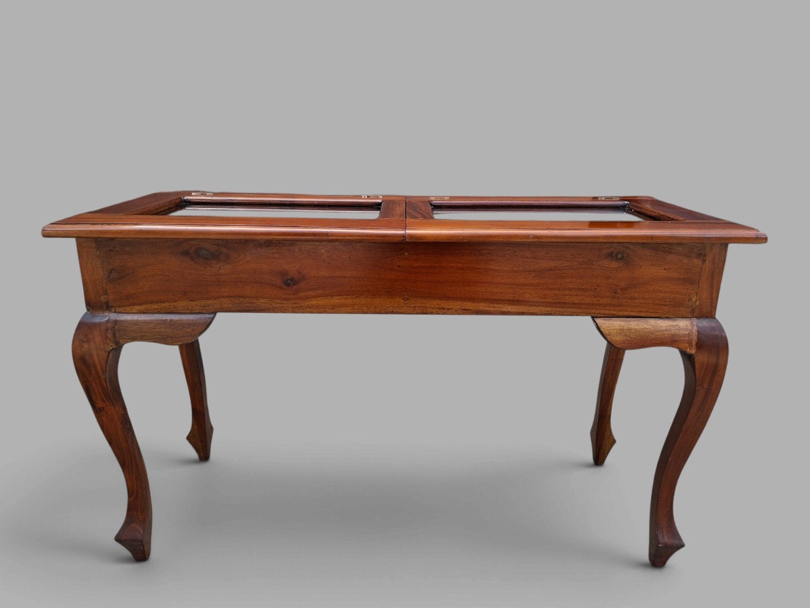 Klassieke vitrine tafel, sidetable, wandconsole, lichte leef, Ophalen of Verzenden