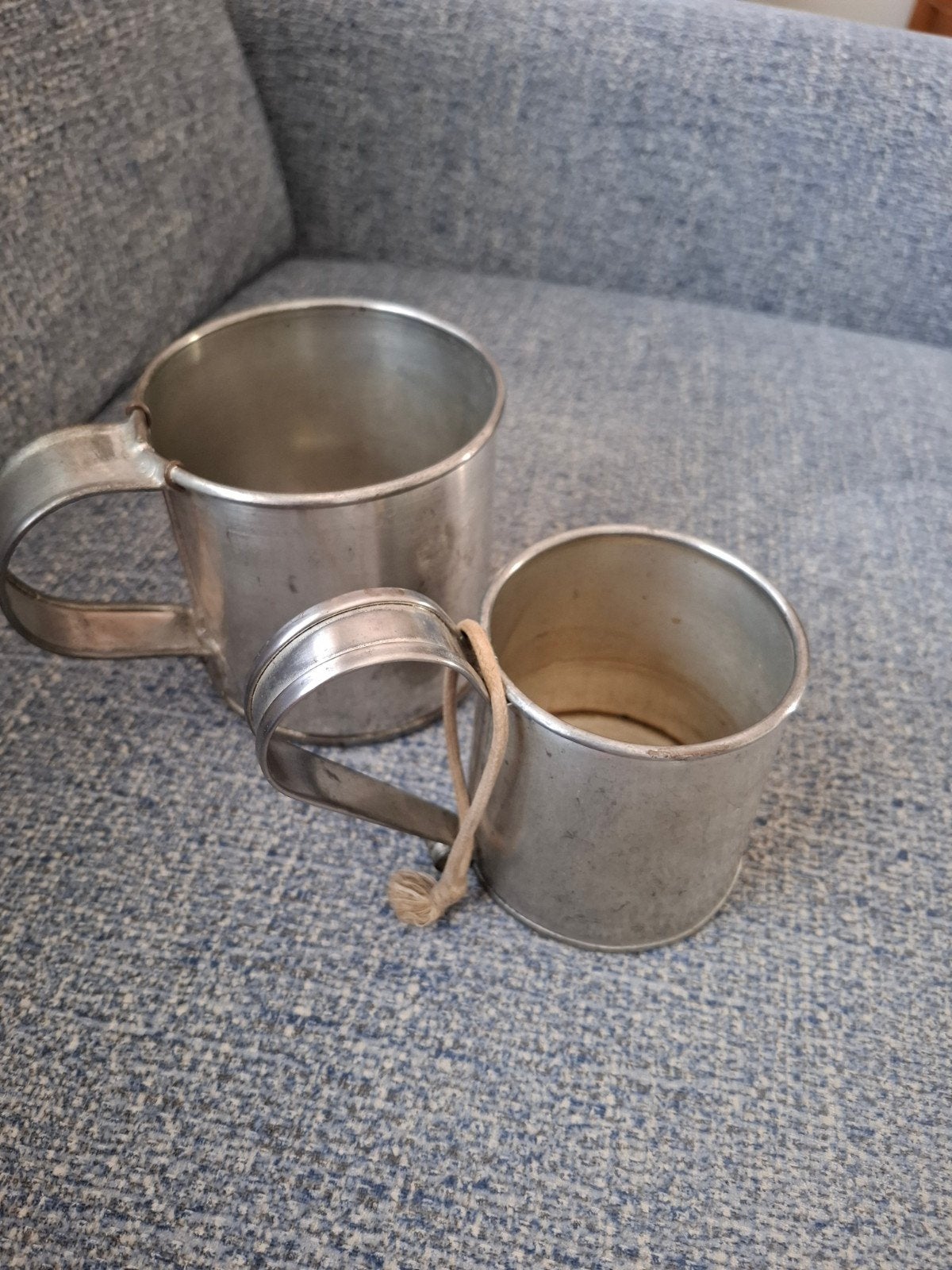 Civil War tin cups - Set van 2, Ophalen of Verzenden