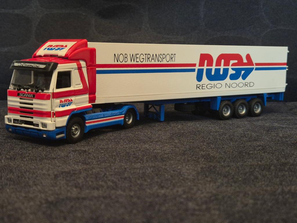 Tekno | Scania 113M | NOB wegtransport, Hobby en Vrije tijd, Modelauto's | 1:50, Ophalen of Verzenden, Zo goed als nieuw, Bus of Vrachtwagen