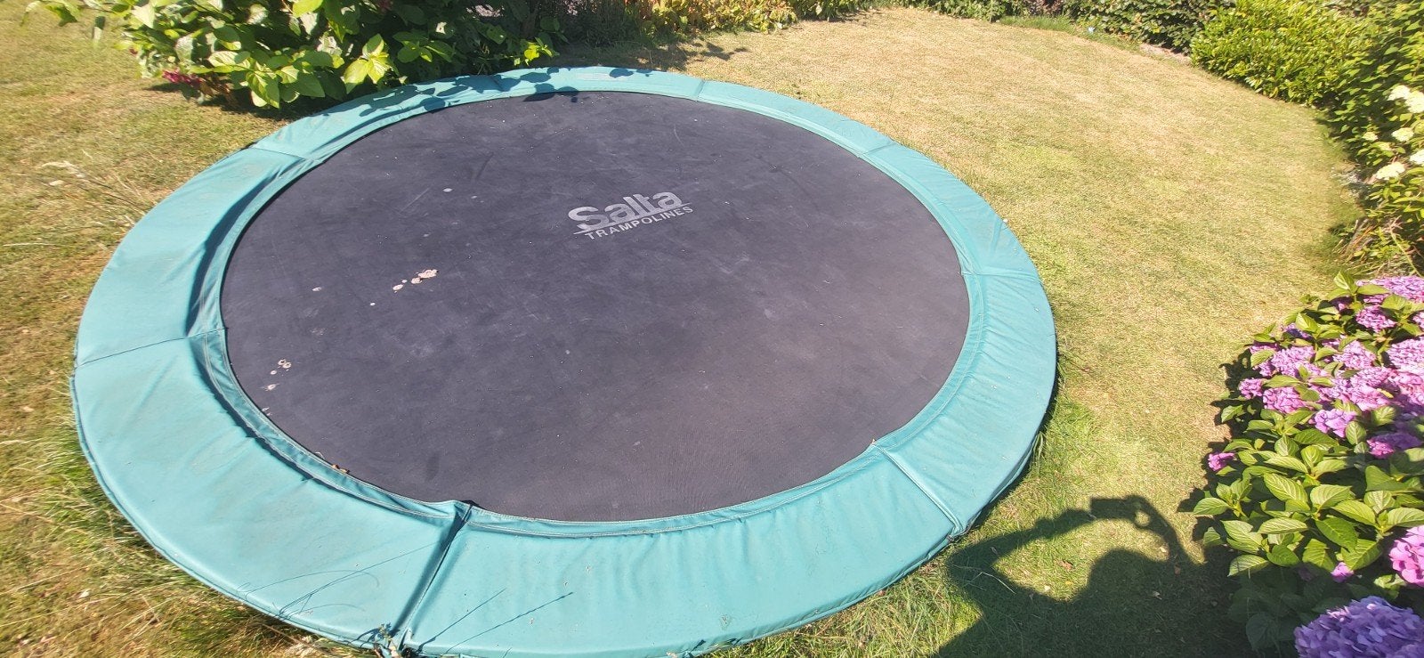 Salta Trampoline 366 cm met nieuwe rand, 3 jaar oud, Ophalen
