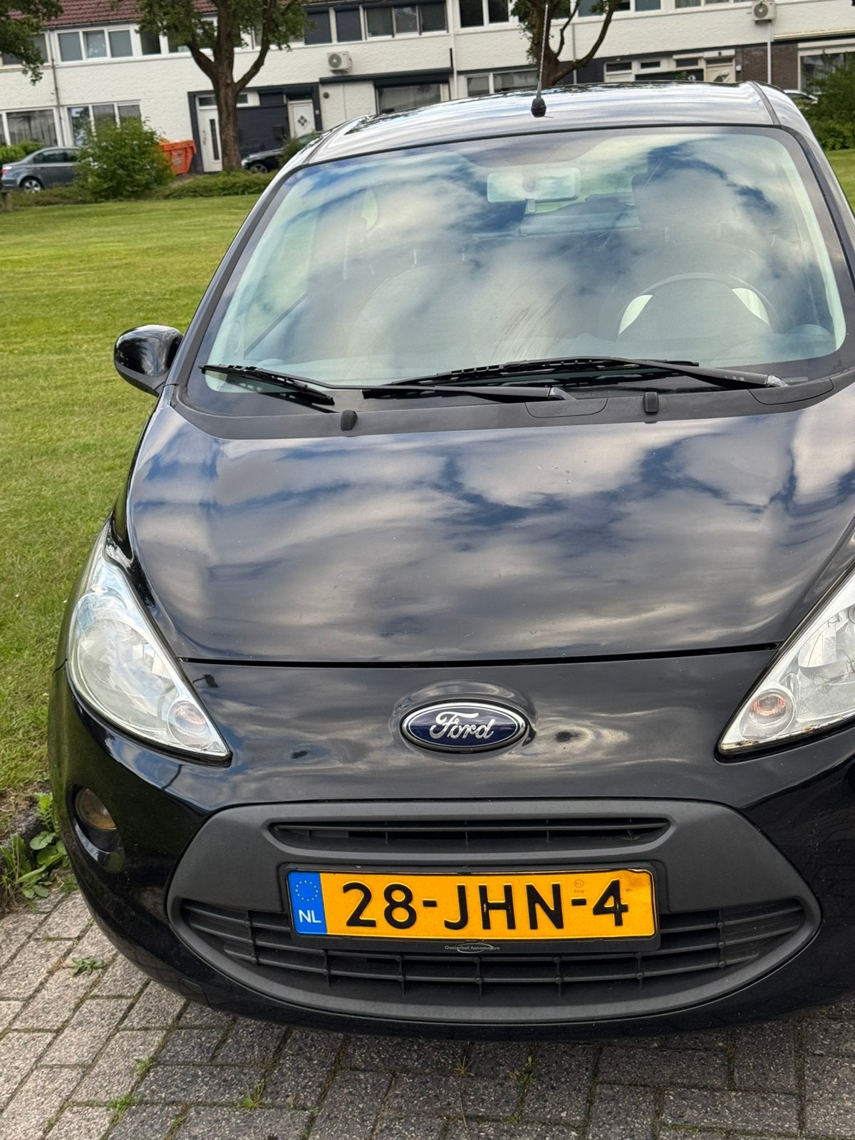 Ford Ka 1.2 51KW 2009 Zwart, Auto's, Voorwielaandrijving, 1242 cc, 4 cilinders, 4 stoelen