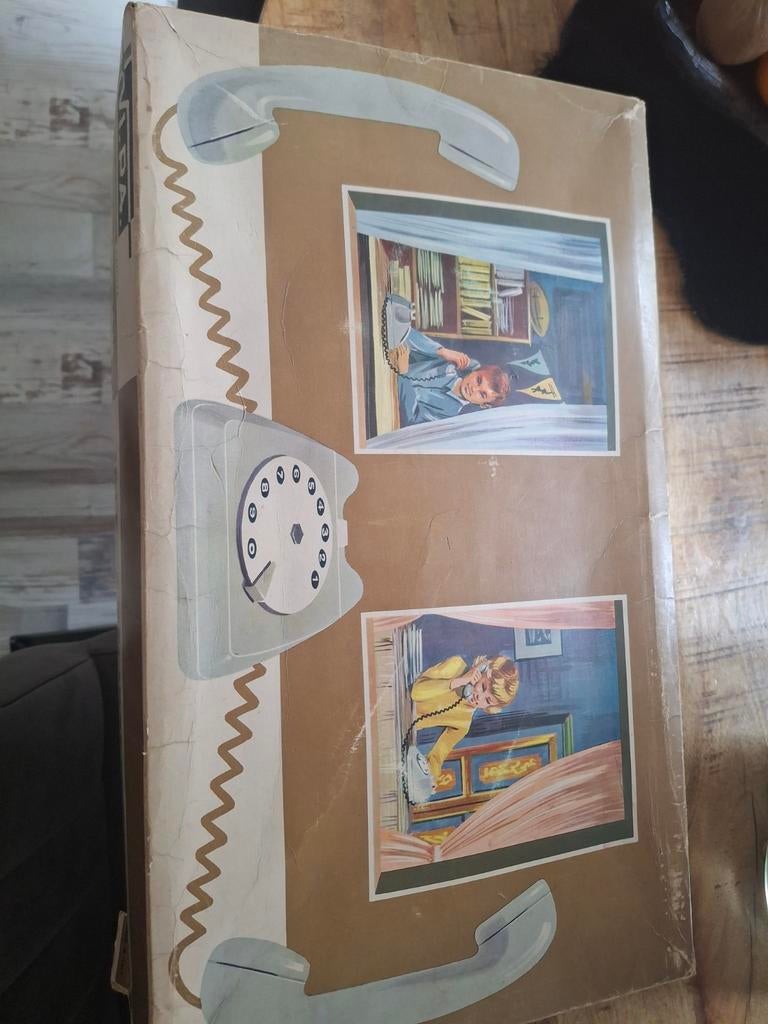 Vintage draaischijf telefoons (set van 2), Ophalen of Verzenden, Zo goed als nieuw, 2 handsets