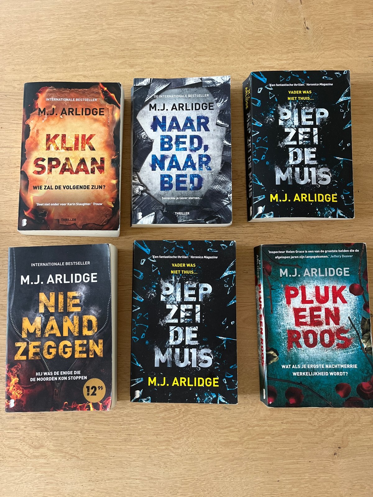 M.J. Arlidge thrillers - 6-delige set, Ophalen of Verzenden, Zo goed als nieuw