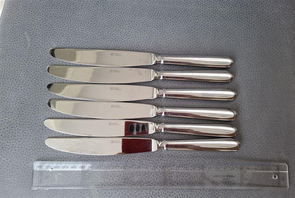 Sant Andrea messen, kartelmessen, totale lengte 25 cm, Ophalen of Verzenden, Zo goed als nieuw, Rvs of Chroom